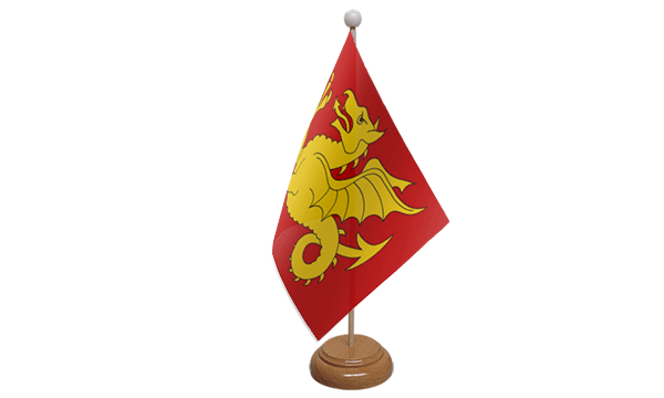 Wessex Small Flag with Wooden Stand